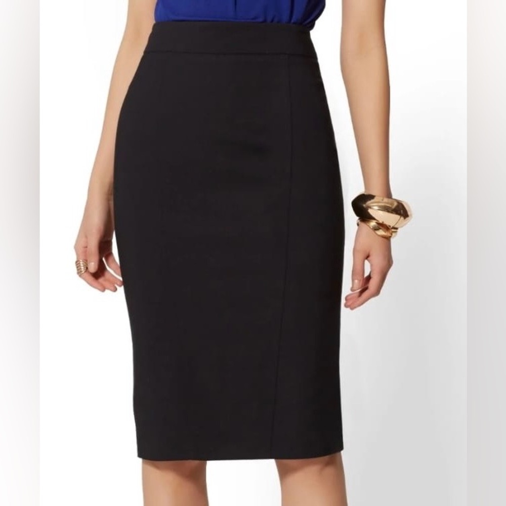 New York & Company Classic Black Pencil Skirt